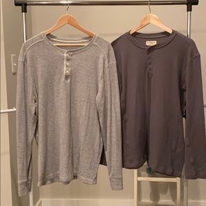 Men’s XL waffle knit shirts